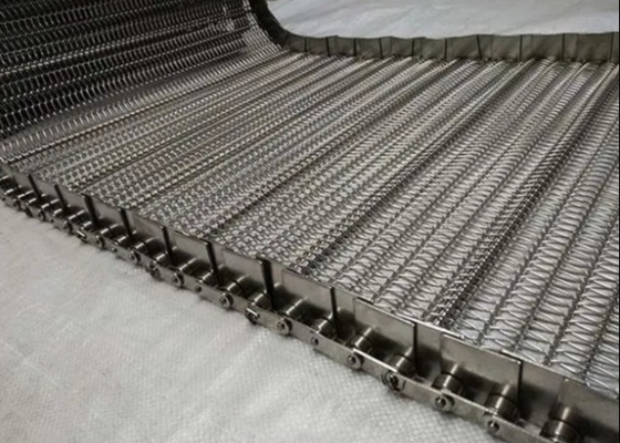 Food Processing Spiral Mesh Belt Food Grade Stainless Steel Wire