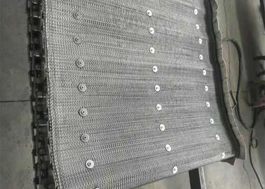 Robust Chain Mesh Conveyor Belt, can be reused Easily Cleaned