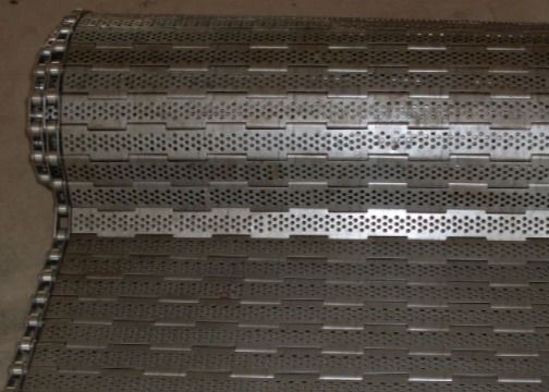 SGS Low Carbon Steel Chain Mesh Conveyor Belt For Nut Conveyor