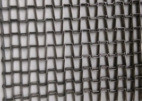 Cavo piano Mesh Belt Conveying Corn di acciaio inossidabile 316