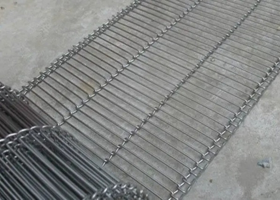 Maglia piana ad alta temperatura 316l di Flex Conveyor Belt Cakes Metal