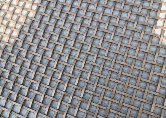cavo architettonico Mesh Decorative Stainless Steel Woven di allungamento del diametro di 1.0mm