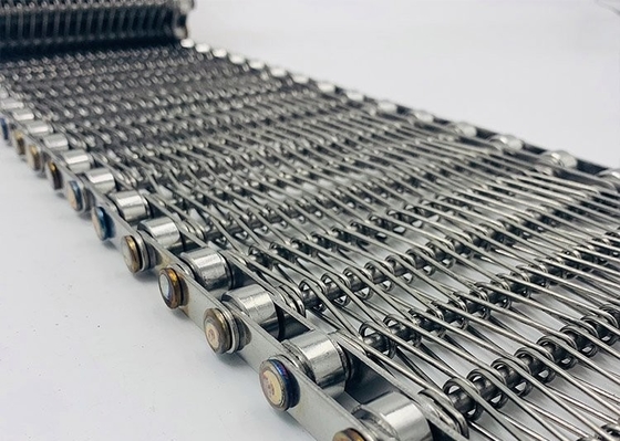 ampio acciaio inossidabile di Mesh Belt SS304 del cavo del tessuto dell'equilibrio del metallo di 1m