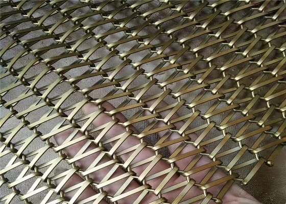 Metallo dell'interno Mesh Easy Maintenance decorativo del rivestimento 0.15mm-5mm della facciata