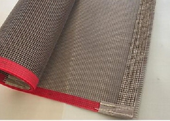 Essiccatore rivestito Mesh Ptfe Conveyor Belt Heat della vetroresina di larghezza 30cm resistente