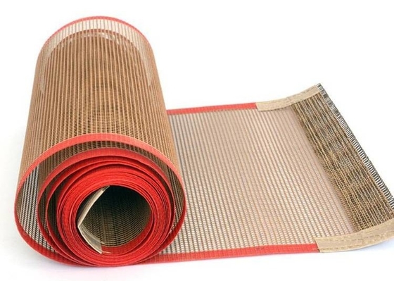 Maglia di fibra di vetro resistente al calore Ptfe cinture trasportatrici Buona permeabilità all'aria Non aderente