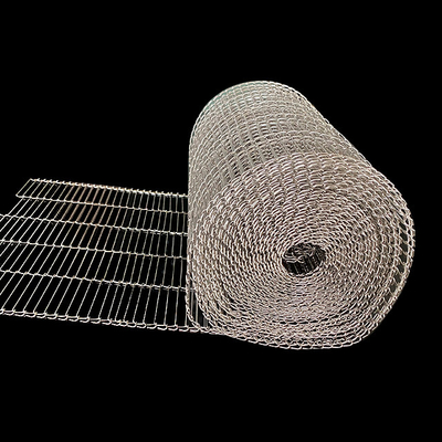 Resistenza al calore piana del nastro trasportatore di Flex Stainless Steel Wire Mesh per industria alimentare