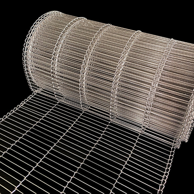 Metallo Flex Wire Mesh Conveyor Belt piano di acciaio inossidabile per le uova ricoperte di cioccolato