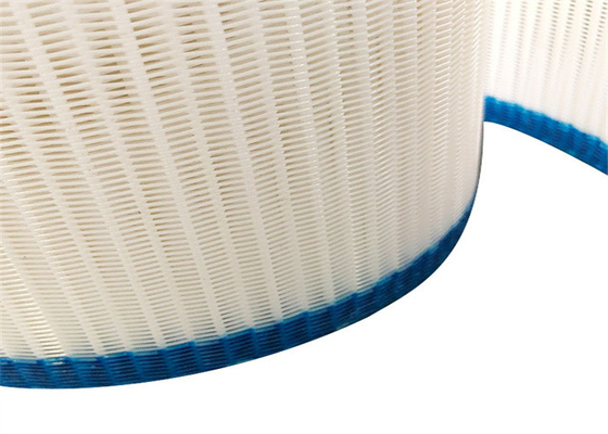 Il bianco colora il poliestere 100% Mesh Belt Spiral Dryer Mesh per la cartiera