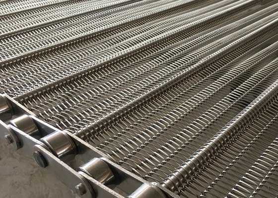 Forte catena Mesh Conveyor Belt Food Grade di acciaio inossidabile 304