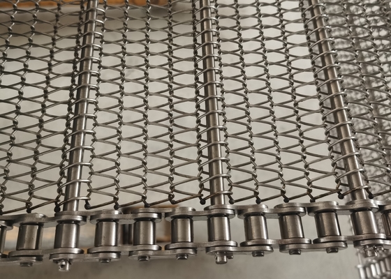 Produzione a catena del commestibile 304 316 Mesh Conveyor Belt For Industrial