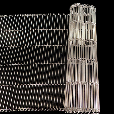 Flat Flex conveyor belt Sus304 Wire Mesh per la cottura del pane