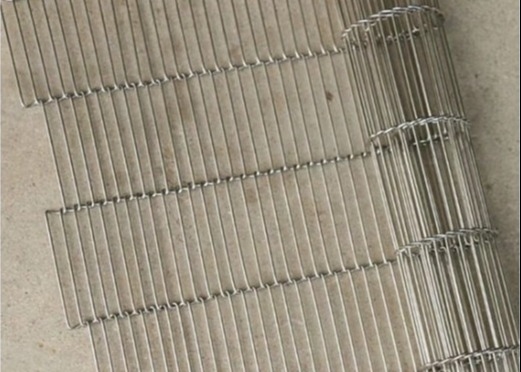 Cintura di trasporto piatta flessibile a maglia di filo resistente 304 acciaio inossidabile