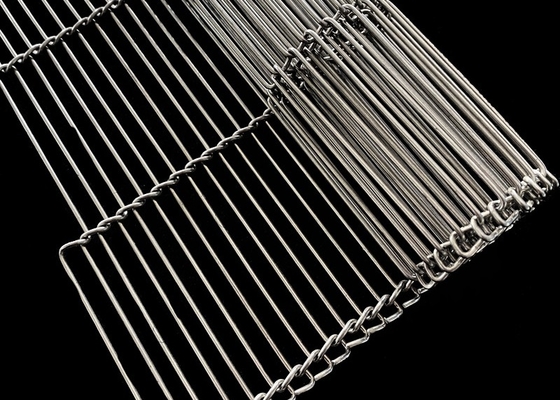 Copertura di cioccolato resistente ad alta temperatura Flex Conveyor Belt piano di acciaio inossidabile
