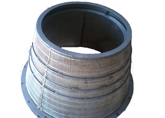Centrifughe industriali di acciaio inossidabile rete di filo cuneo di filo cesto per la selezione minerale di carbone e la disidratazione