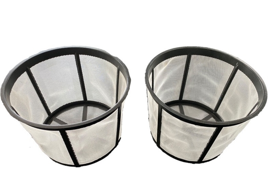 Cestello filtro caffè in nylon a rete riutilizzabile con coulisse e logo adesivo