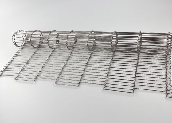 Nastro trasportatore flessibile piatto in rete metallica in acciaio inossidabile 316 / nastro metallico SS