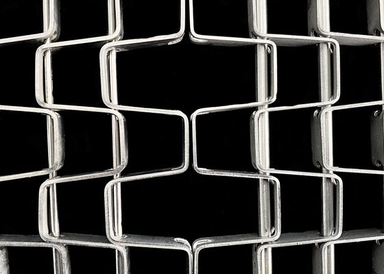 Flat Wire Mesh Belt Acciaio inossidabile per alimenti raffreddamento lavaggio linea di produzione di cottura