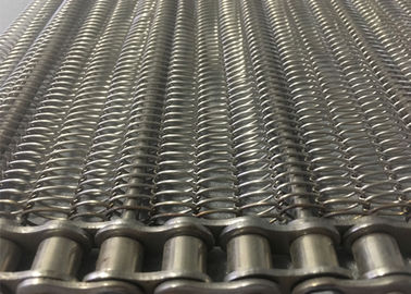Dimensione su misura nastro trasportatore a catena della maglia di temperatura elevata per la macchina dell'ovatta