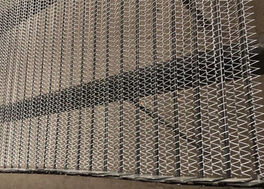 Nastro trasportatore di secchezza del collegamento a catena, rete metallica del collegamento a catena grande spazio all'aperto