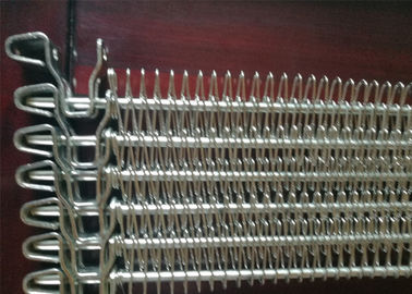 Catena di convogliatore della maglia di spirale del commestibile, nastro trasportatore degli ss per la scottatura di verdure