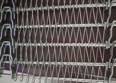 Nastro trasportatore di spirale dell'acciaio inossidabile 304, nastro trasportatore della maglia per il raffreddamento criogenico dell'alimento