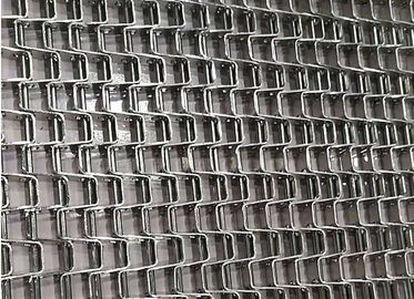 Prodotto che setaccia il nastro trasportatore piano della maglia metallica del sistema, acciaio ad alto tenore di carbonio della cinghia della maglia dell'alimento