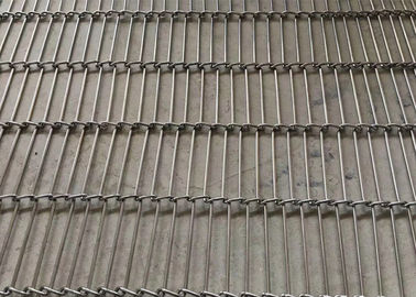 cinghia piana della rete metallica del trasportatore dell'abbigliatore della flessione 304SS per la frittura dei chip