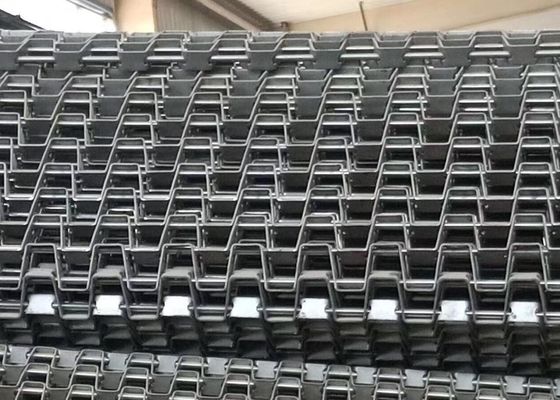 Cinghia piana durevole della rete metallica, nastro trasportatore della maglia dell'acciaio inossidabile su misura