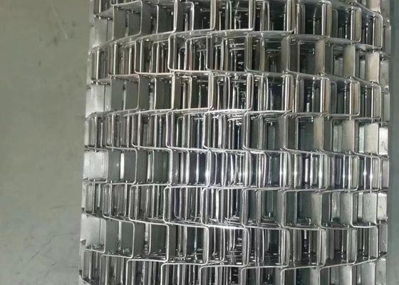 304/201/316 di cinghia della rete metallica del piano dell'acciaio inossidabile per il trasporto e l'essiccamento dell'alimento