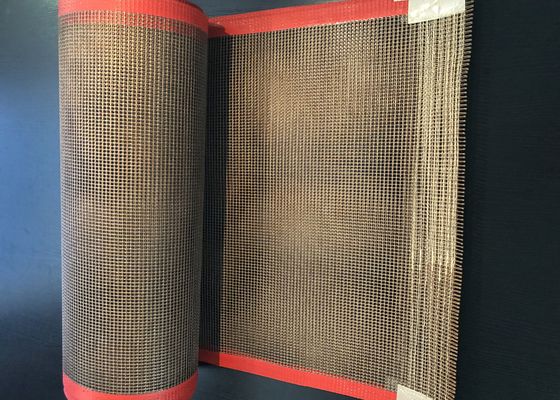 Il forno di essiccazione del tessuto 6*6mm PTFE ha ricoperto la vetroresina Mesh Conveyor Belts