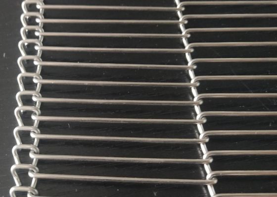 Piano Flex Conveyor Belt di Mesh Stainless Steel 316L 4mm del metallo