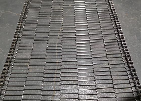 Alimento che raffredda il passo piano di acciaio inossidabile Flex Conveyor Belt 7mm