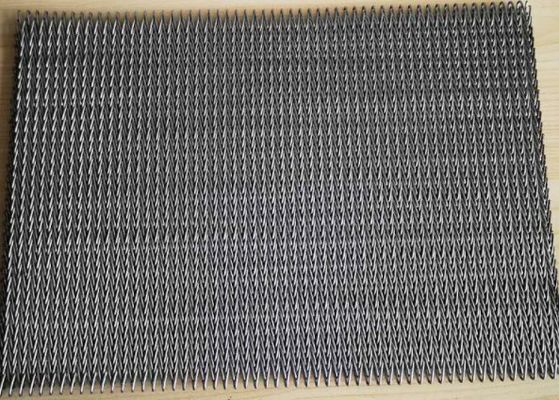 Produzione alimentare equilibrata di Mesh Conveyor Belt For Snack del cavo del tessuto di acciaio inossidabile 316