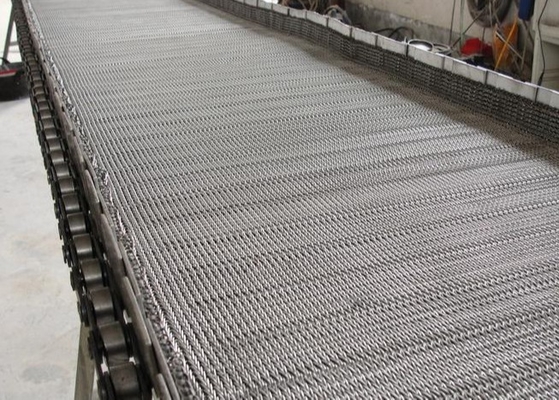 Catena perforata Mesh Conveyor Belt Carbon Steel del cavo a spirale