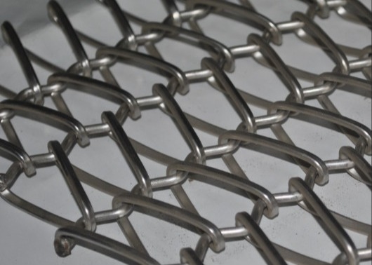 Decorazione pulibile di Mesh Belt Used For Architectural della catena di convogliatore di acciaio inossidabile