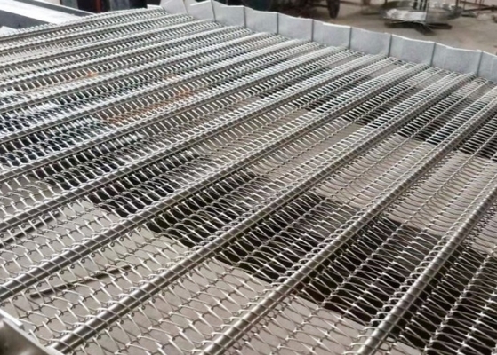 Spuntini che friggono l'acciaio inossidabile di Mesh Conveyor Belt Food Grade della catena