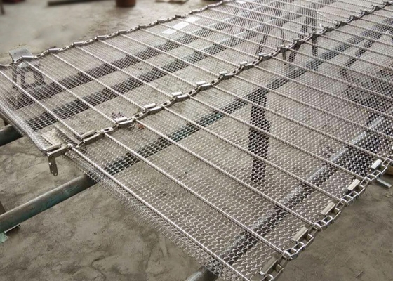 trasporto a catena di Aisi 201 Mesh Conveyor Belt For Bottle di larghezza di 60cm