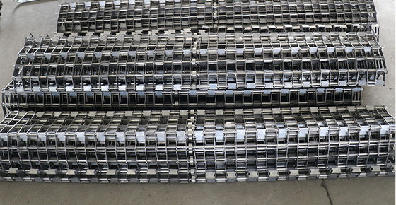 Cintura di maglia di filo piatto per la trasformazione alimentare trasportatore di acciaio inossidabile cintura di tessuto bilanciata resistente alle alte temperature