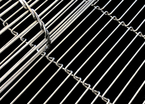 316l meccanicamente guidati ss fissano Mesh Belt Cleaning Vegetable
