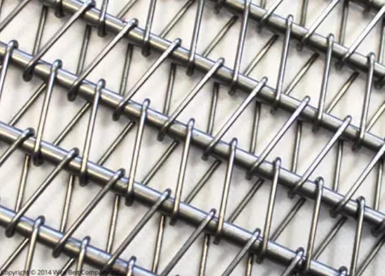 Collegamento a catena di acciaio inossidabile di Mesh Belt 304 di spirale del commestibile