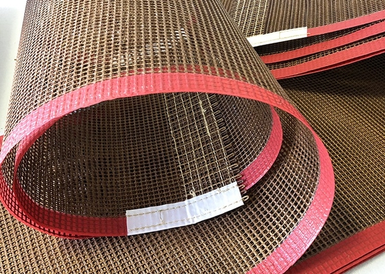 8*8mm termoresistenti non attaccano Ptfe Mesh Belt For Food Conveyor