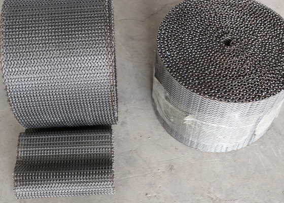 Acciaio inossidabile equilibrato di Mesh Belt Food Grade 316l del cavo del trasportatore del tessuto