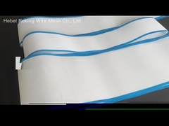 cintura a maglia a fori quadrati in poliestere